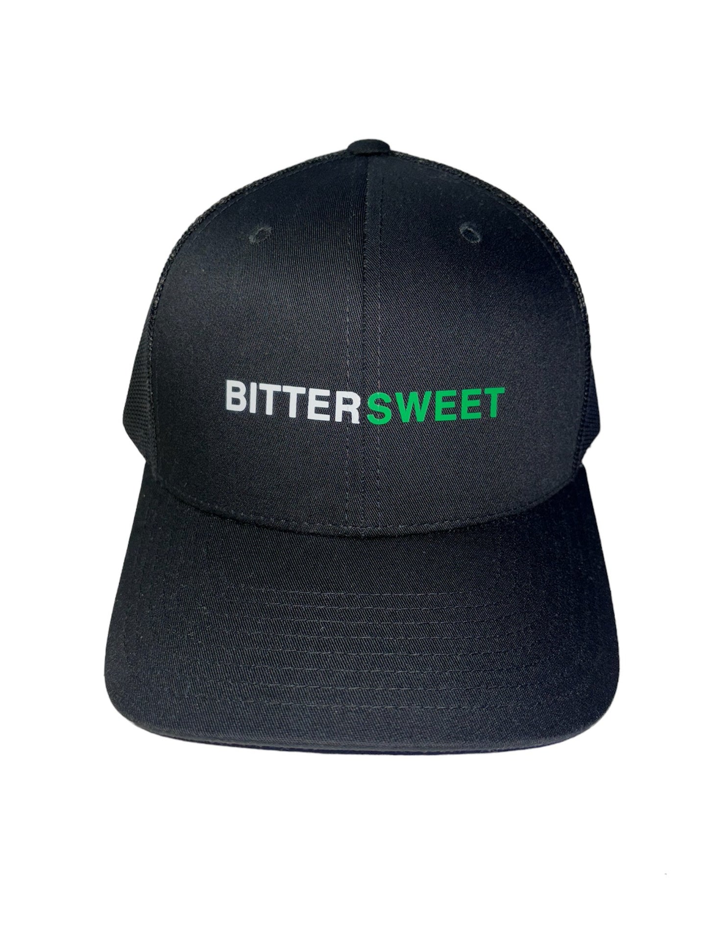 The Bold - classic trucker hat - Green on Black