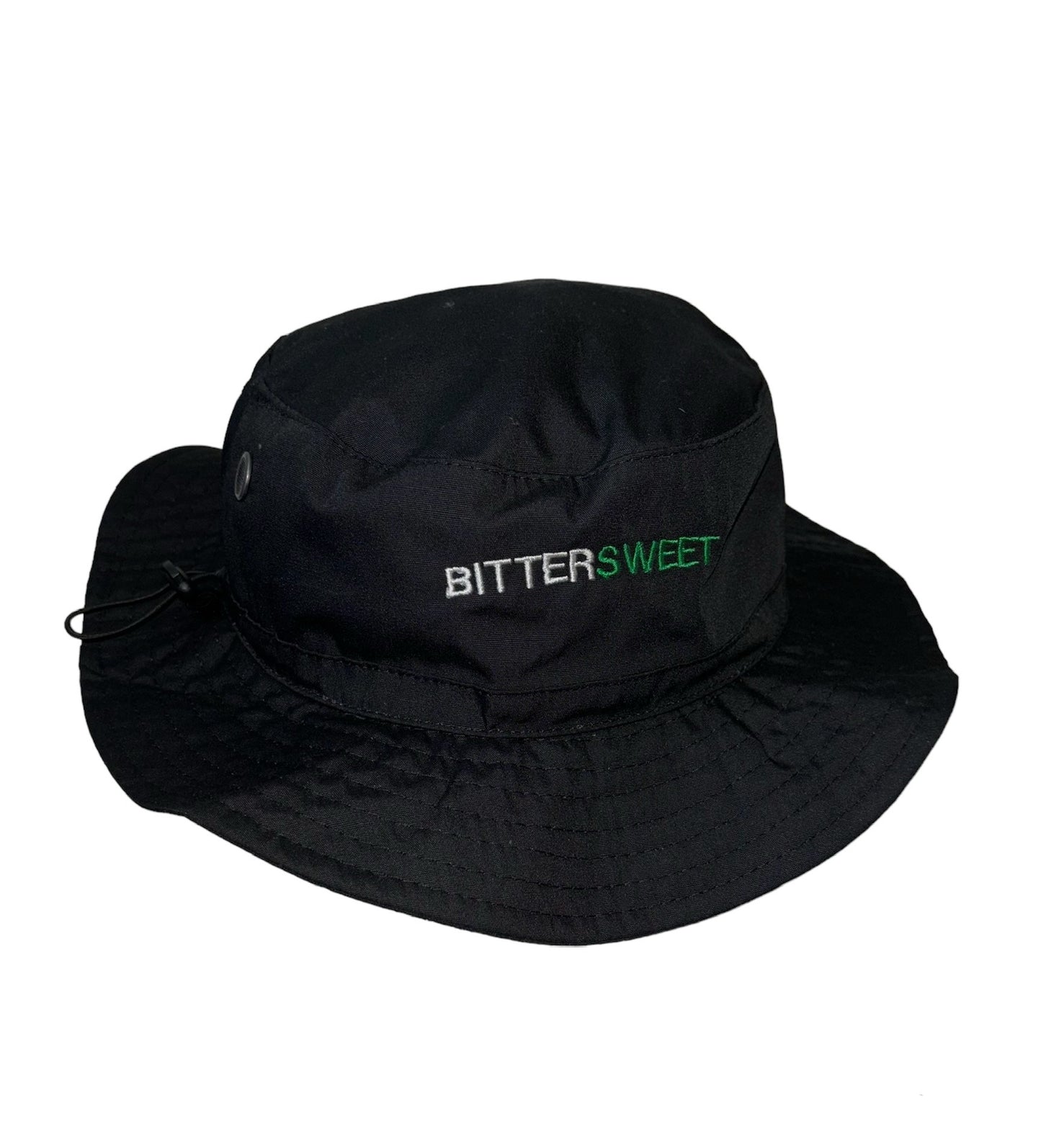 The Bold - Cargo bucket hat - Green on black