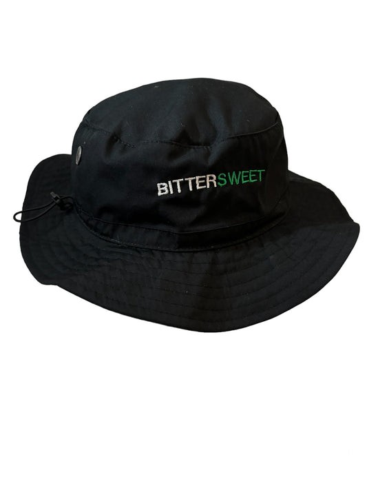 The Bold - Cargo bucket hat - Green on black